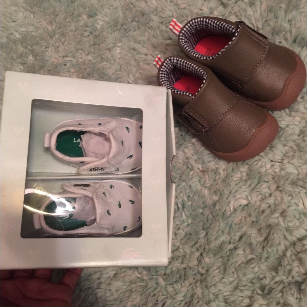 New Lacoste shoes / and used Carter shoes✨